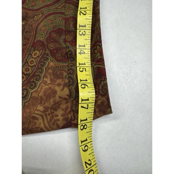 Vintage Y2K Paisley Two Piece Set Button Front Jacket And Midi Skirt Size Large - Picture 10 of 15